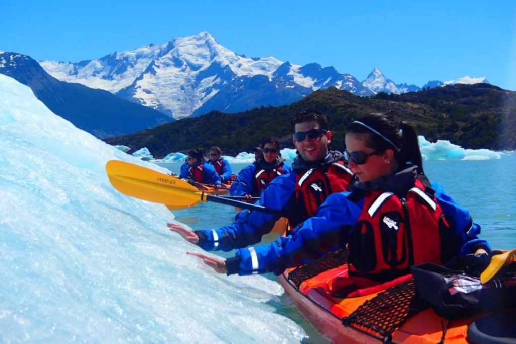 Kayak en el Glaciar perito Moreno