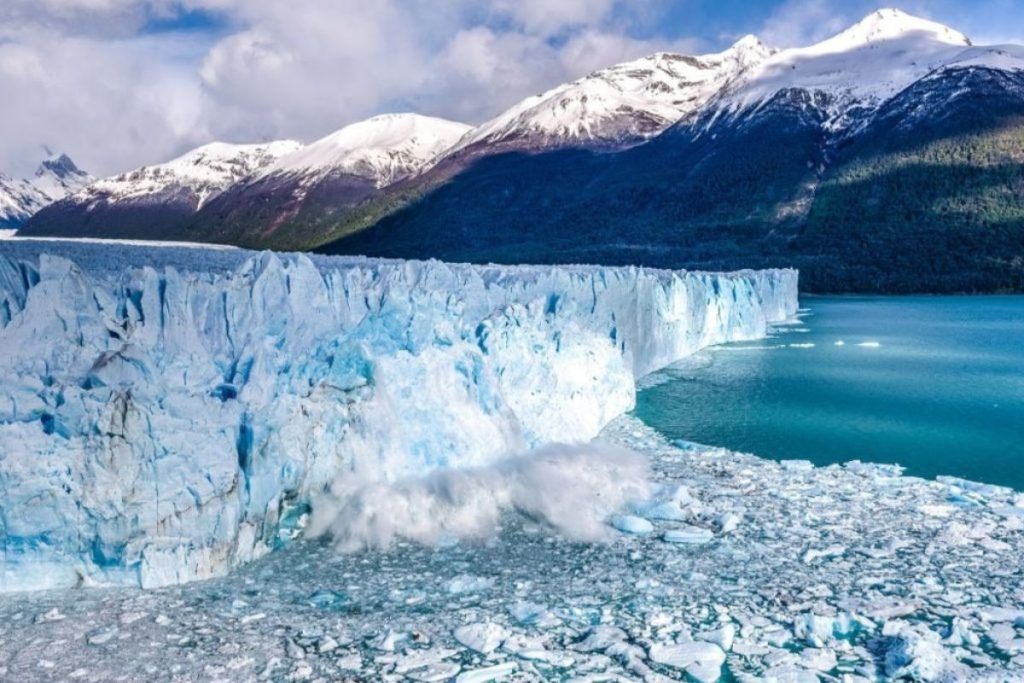 rompimiento en el Glaciar perito Moreno